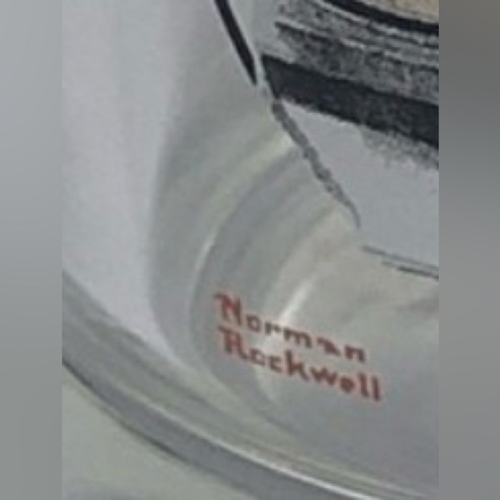 Norman Rockwell “Saturday Evening Post” Rocks Glass “The Model” EUC - Picture 6 of 6